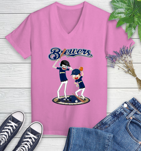 MLB Milwaukee Brewers Rick And Morty Baseball 90
