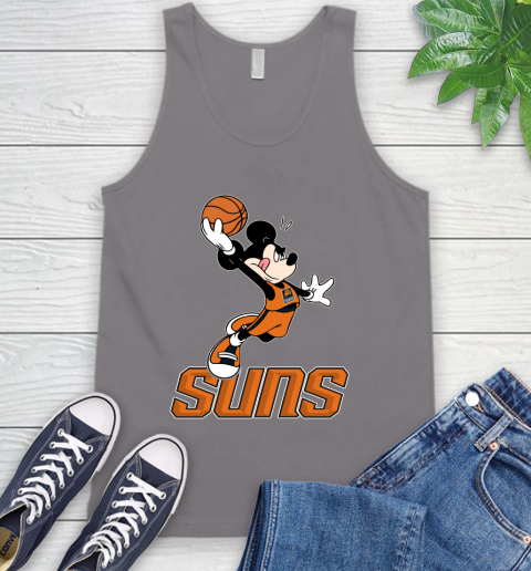 NBA Basketball Phoenix Suns Cheerful Mickey Mouse Shirt Tank Top 7