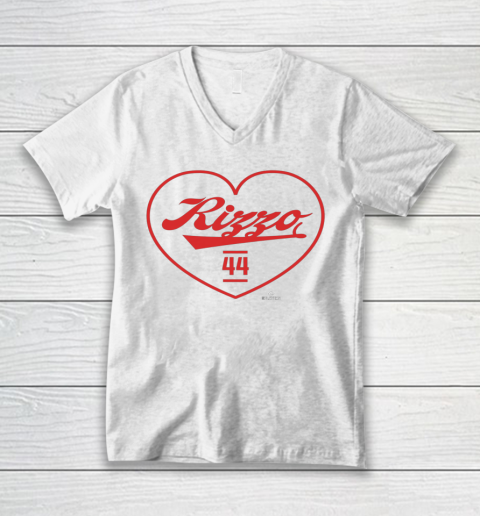 Anthony Rizzo Tshirt Heart Print Love V-Neck T-Shirt