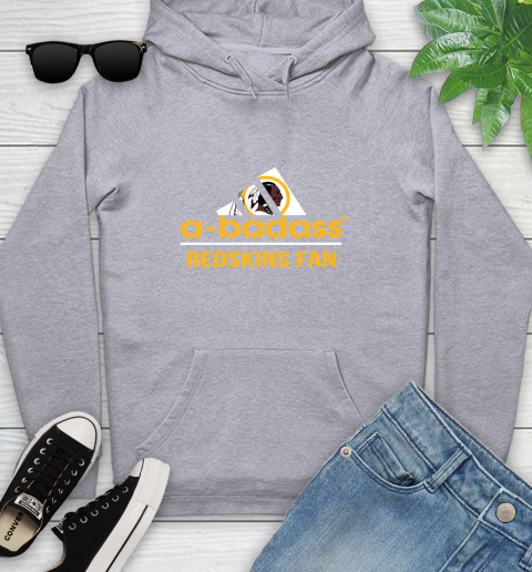 NFL A Badass Washington Redskins Fan Adidas Football Sports Youth Hoodie 6