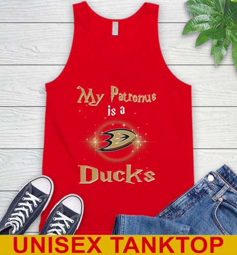 NHL Hockey Harry Potter My Patronus Is A Anaheim Ducks Tank Top 5