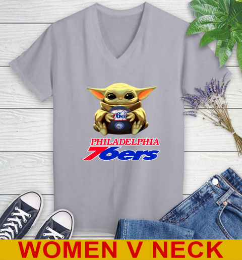NBA Basketball Philadelphia 76ers Star Wars Baby Yoda Shirt 81