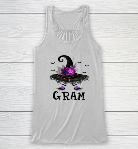 Gram Witch Hat Halloween Costume Grandma Racerback Tank