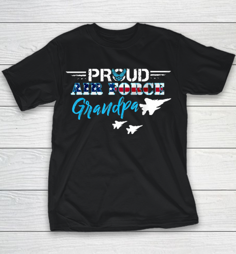 Grandpa Funny Gift Apparel  Proud Air Force Grandpa Gift Us Military Youth T-Shirt
