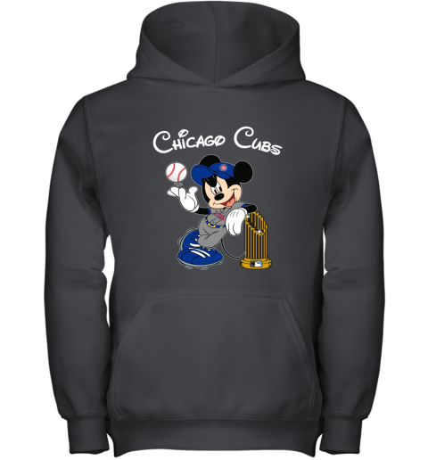 Chicago Cubs Mickey Taking The Trophy MLB 2019 Youth Hoodie
