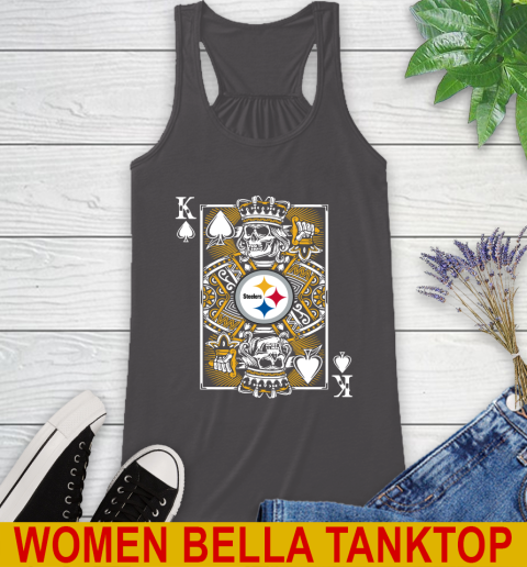 Pittsburgh Steelers NFL Football The King Of Spades Death Cards Shirt Racerback Tank 10