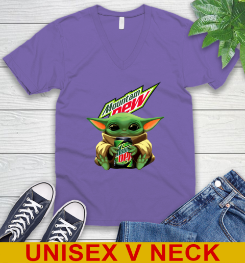 Star Wars Baby Yoda Hugs Mountain Dew Soft Drink Shirt 57