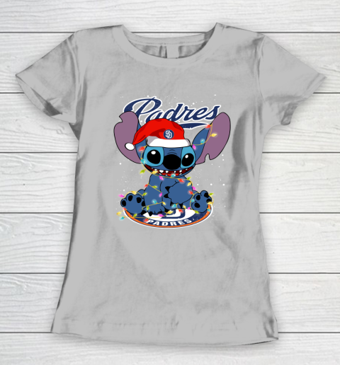 San Diego Padres MLB noel stitch Baseball Christmas Women's T-Shirt 3