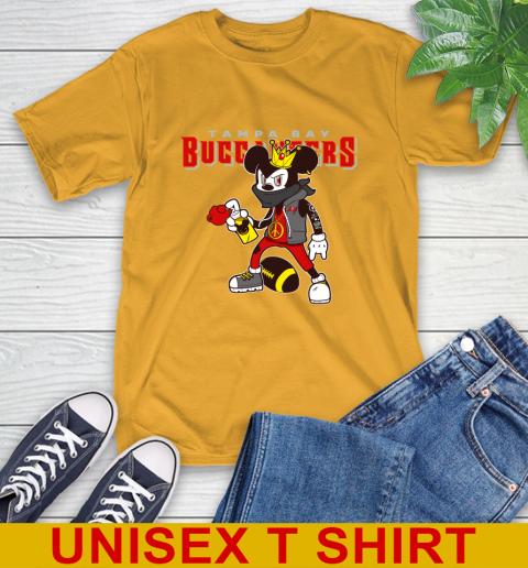 Tampa Bay Buccaneers NFL Football Mickey Peace Sign Sports T-Shirt 3