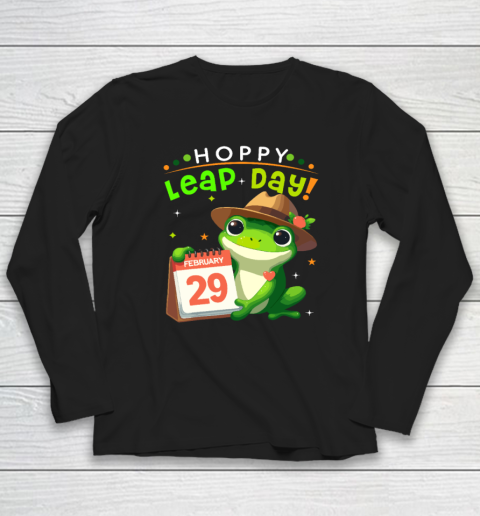 February 29th Funny Frog Leap Day Matching Leap Year 2024 Long Sleeve T-Shirt