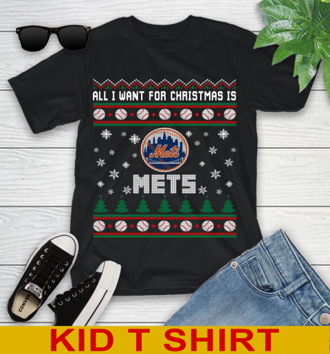 MLB All I Want For Christmas Is New York Mets Baseball Sports 97