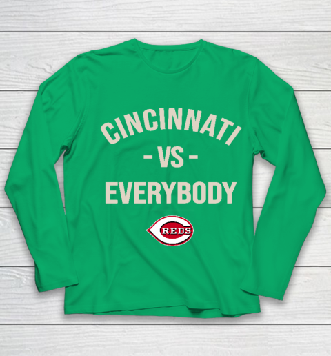 Cincinnati Reds Vs Everybody Youth Long Sleeve 4