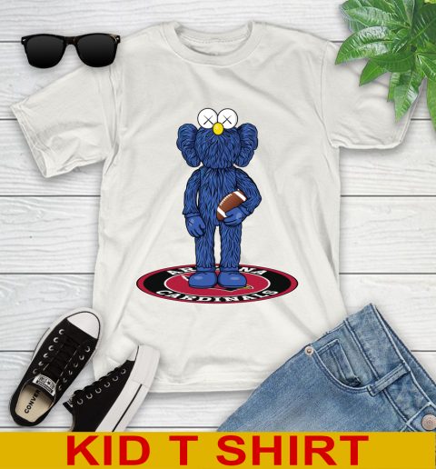 NFL Football Arizona Cardinals Kaws Bff Blue Figure Shirt Youth T-Shirt