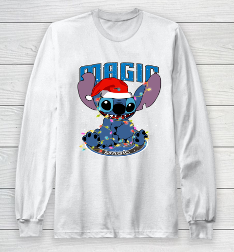 Orlando Magic NBA noel stitch Basketball Christmas Long Sleeve T-Shirt