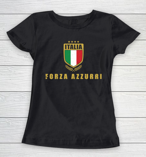 Forza Azzurri football shirt Italy Italia team championship Women's T-Shirt