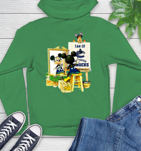 NHL Hockey Vancouver Canucks Mickey Drawing Shirt 21