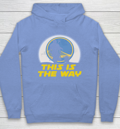 Golden State Warriors NBA Basketball Star Wars Yoda And Mandalorian This Is The Way Hoodie 8