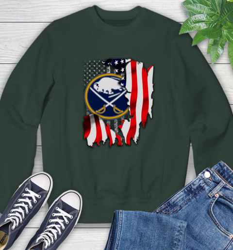 Buffalo Sabres NHL Hockey American Flag Sweatshirt 12