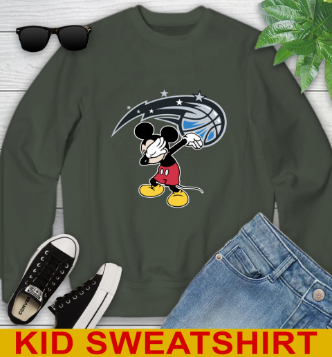 Orlando Magic NBA Basketball Dabbing Mickey Disney Sports Youth Sweatshirt 9