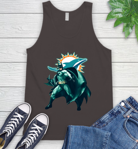 NFL Batman Football Sports Miami Dolphins Tank Top 7