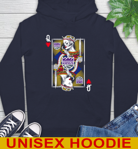 NBA Basketball Sacramento Kings The Queen Of Hearts Card Shirt Hoodie 3