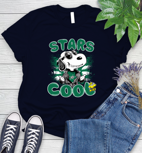NHL Hockey Dallas Stars Cool Snoopy Shirt Women's T-Shirt 2