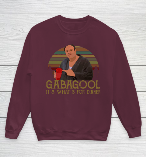 Gabagool  It's What's for Dinner Youth Sweatshirt 4
