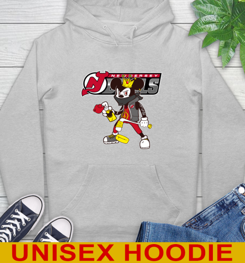 New Jersey Devils NHL Hockey Mickey Peace Sign Sports Hoodie 6