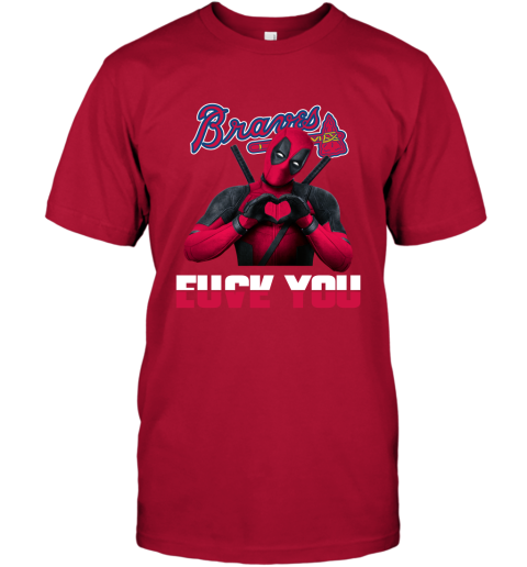 MLB Atlanta Braves Deadpool Love You Fuck You Baseball Sports Youth T-Shirt