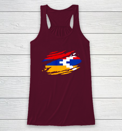 Artsakh Flag Proud Artsakh Support Artsakh Strong Armenia Racerback Tank 2