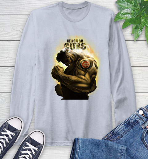 Chicago Cubs MLB Baseball Hulk Marvel Avengers Sports Long Sleeve T-Shirt 6