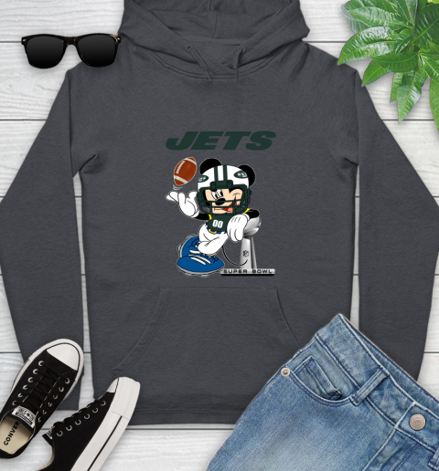 NFL New York Jets Mickey Mouse Disney Super Bowl Football T Shirt Youth Hoodie 8