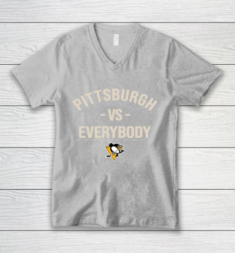 Pittsburgh Penguins Vs Everybody V-Neck T-Shirt 3