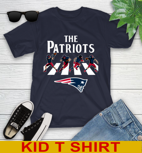 NFL Football New England Patriots The Beatles Rock Band Shirt Youth T Shirt Tee For Sports