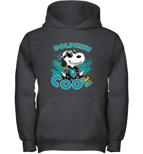 Miami Dolphins Snoopy Joe Cool We're Awesome Shirts Youth Hoodie