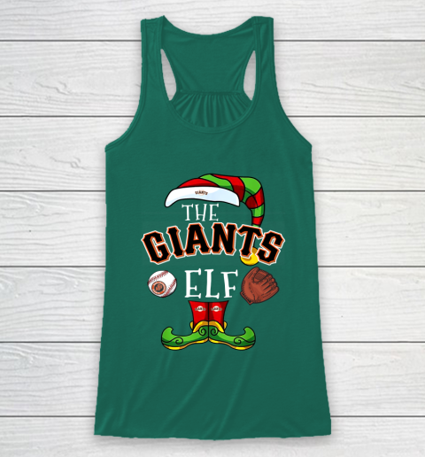 San Francisco Giants Christmas ELF Funny MLB Racerback Tank 5