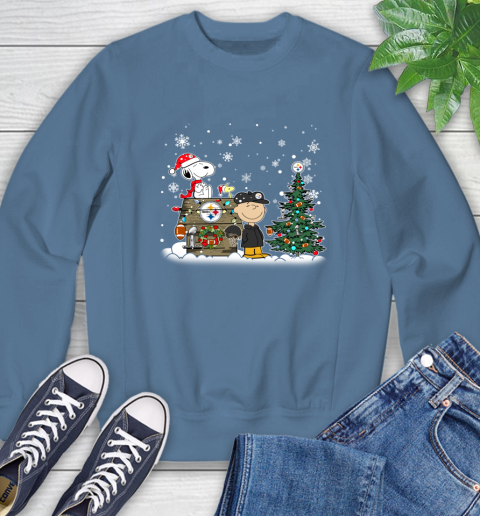 NFL Pittsburgh Steelers Snoopy Charlie Brown Christmas Football Super Bowl Sports Sweatshirt 8