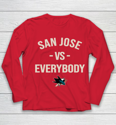 San Jose Sharks Vs Everybody Youth Long Sleeve 8