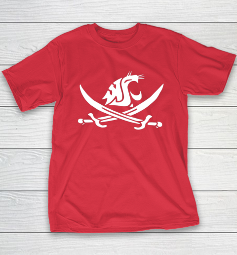 WSU Pirate Shirt Mike Leach WSU Pirate Sword Youth T-Shirt 7