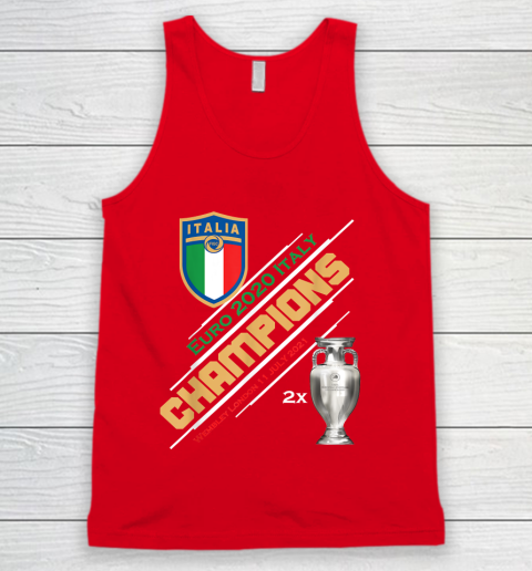 Italy Champions 2020 Euro Forza Azzurri Italia Football Tank Top 5