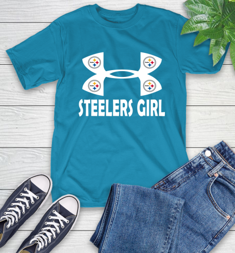 NFL Pittsburgh Steelers Girl Under Armour Football Sports T-Shirt 9