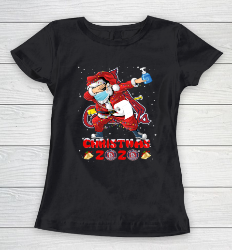 St.Louis Cardinals Funny Santa Claus Dabbing Christmas 2020 MLB Women's T-Shirt