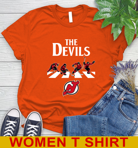 NHL Hockey New Jersey Devils The Beatles Rock Band Shirt Women's T-Shirt 3