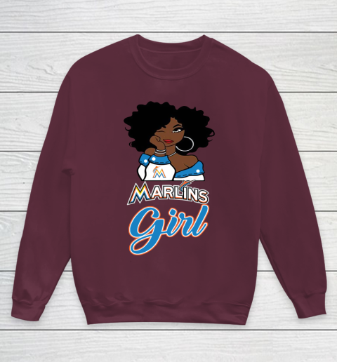 Miami Marlinss Girl MLB Youth Sweatshirt 5