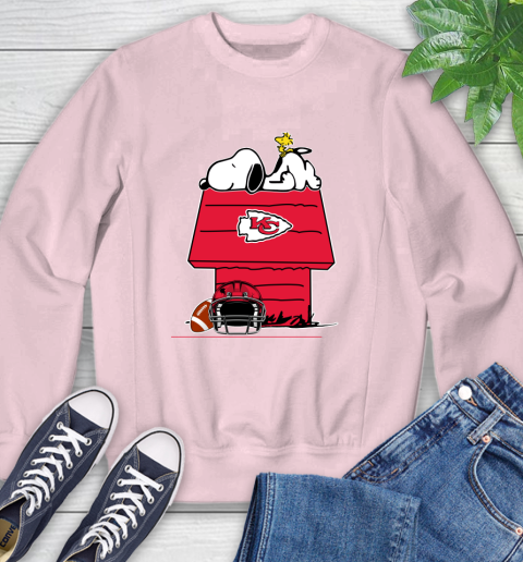 Kansas City Chiefs NFL Football Snoopy Woodstock The Peanuts Movie Sweatshirt 9