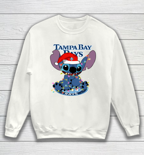 Tampa Bay Rays MLB noel stitch Baseball Christmas Sweatshirt