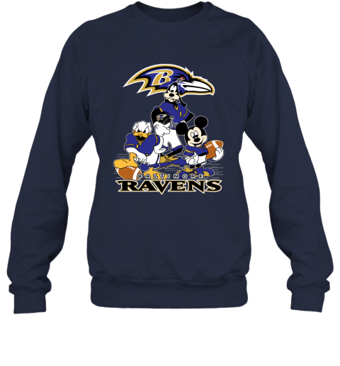 Baltimore Ravens Mickey Mouse Super Bowl Football Shirt - High