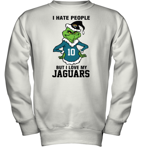 I Hate People But I Love My Jaguars Jacksonville Jaguars NFL Teams Youth Sweatshirt