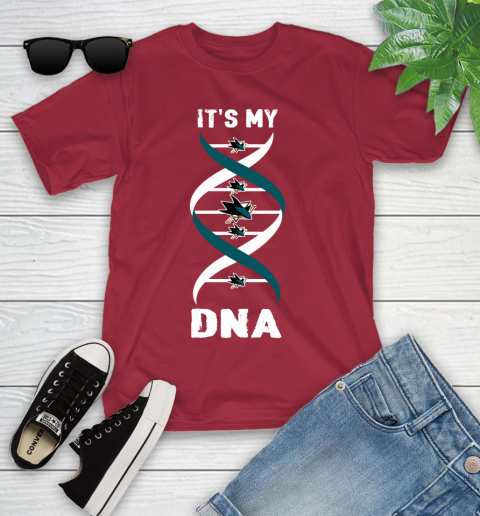 San Jose Sharks NHL Hockey It's My DNA Sports Youth T-Shirt 14