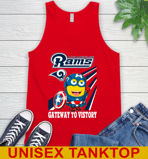 NFL Football Los Angeles Rams Captain America Marvel Avengers Minion Shirt Tank Top 5